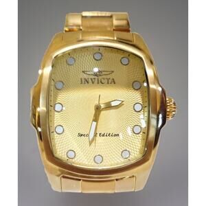 Invicta Lupah Tritnite Night Glow Gold Men's Special Edition Wrist Watch 15854